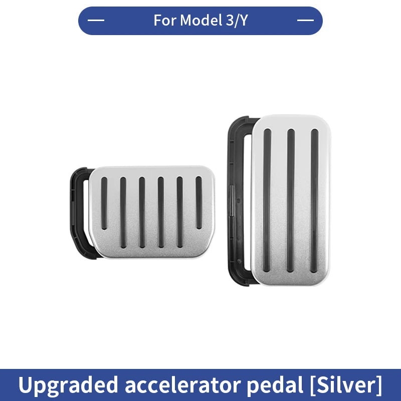 Tesla Model Y Juniper (2025 Launch) & Model 3 Highland (2017–2024) – Accelerator, Brake & Foot Rest Anti-Slip Pedal Covers
