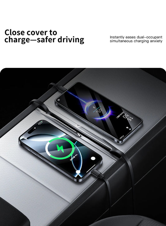 Tesla Model 3/Y Highland 2025 – 45W Fast Charging Console Expansion Dock with USB Hub