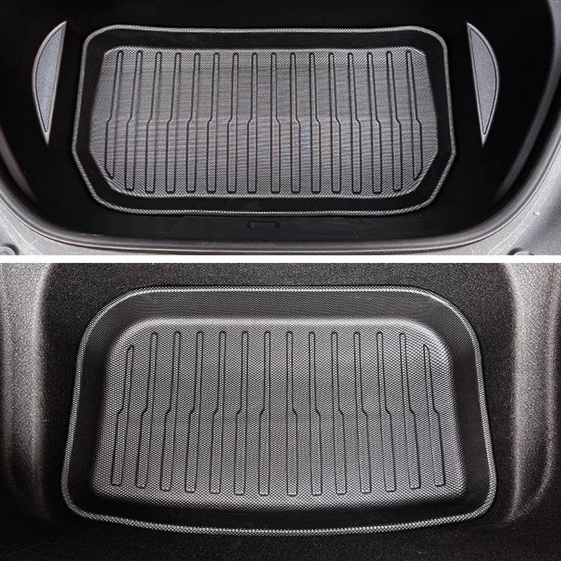 Trunk Mats for Tesla Model Y – All-Weather TPE Waterproof Non-Slip Cargo Liners (Front & Rear)