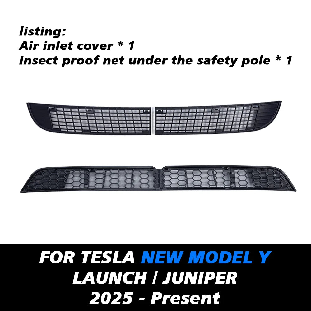Tesla Model Y 2025 air inlet cover and insect proof grille net kit