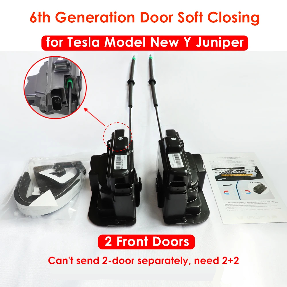 2025 Tesla Model 3/Y/Highland/Juniper Soft Close Door Kit – 4-Door Electric Suction System