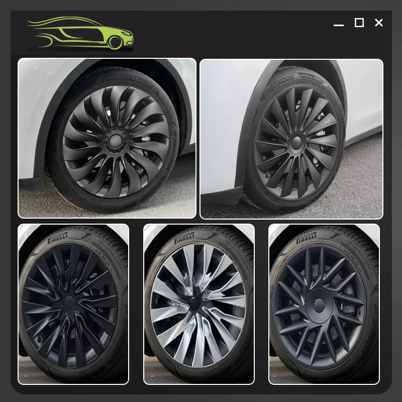 Tesla Model 3 Highland 2023-2025 Wheel Covers – 18 Inch Storm Style Hubcaps (Set of 4)