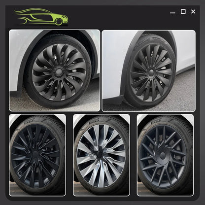 Tesla Model 3 Highland 2023-2025 Wheel Covers – 18 Inch Storm Style Hubcaps (Set of 4)
