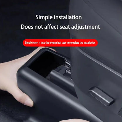Tesla Model Y (2021–2025) Under Seat Corner Guard – TPE Slide Rail Protector Cover (Anti-Kick & Scratch-Resistant)