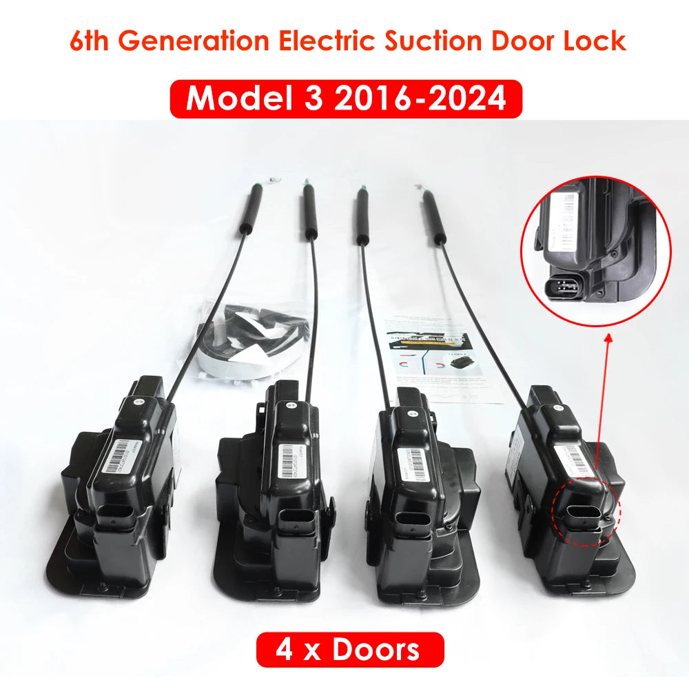 2025 Tesla Model 3/Y/Highland/Juniper Soft Close Door Kit – 4-Door Electric Suction System