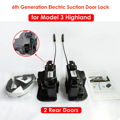 2025 Tesla Model 3/Y/Highland/Juniper Soft Close Door Kit – 4-Door Electric Suction System