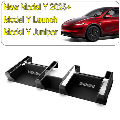 Tesla Model Y (2021–2025) Under Seat Corner Guard – TPE Slide Rail Protector Cover (Anti-Kick & Scratch-Resistant)
