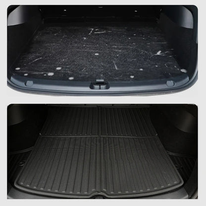 Trunk Mats for Tesla Model Y – All-Weather TPE Waterproof Non-Slip Cargo Liners (Front & Rear)