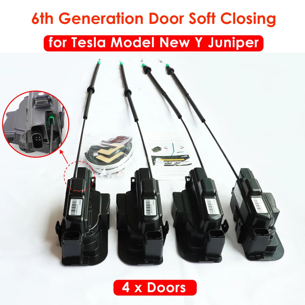 2025 Tesla Model 3/Y/Highland/Juniper Soft Close Door Kit – 4-Door Electric Suction System