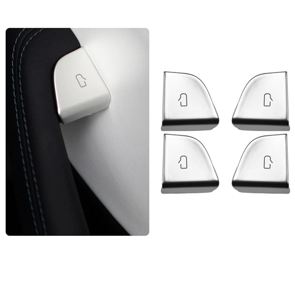 Tesla Model Y 2025 Juniper / Model 3 Highland 2024 Door Lock Button Cover Protector (4PCS)