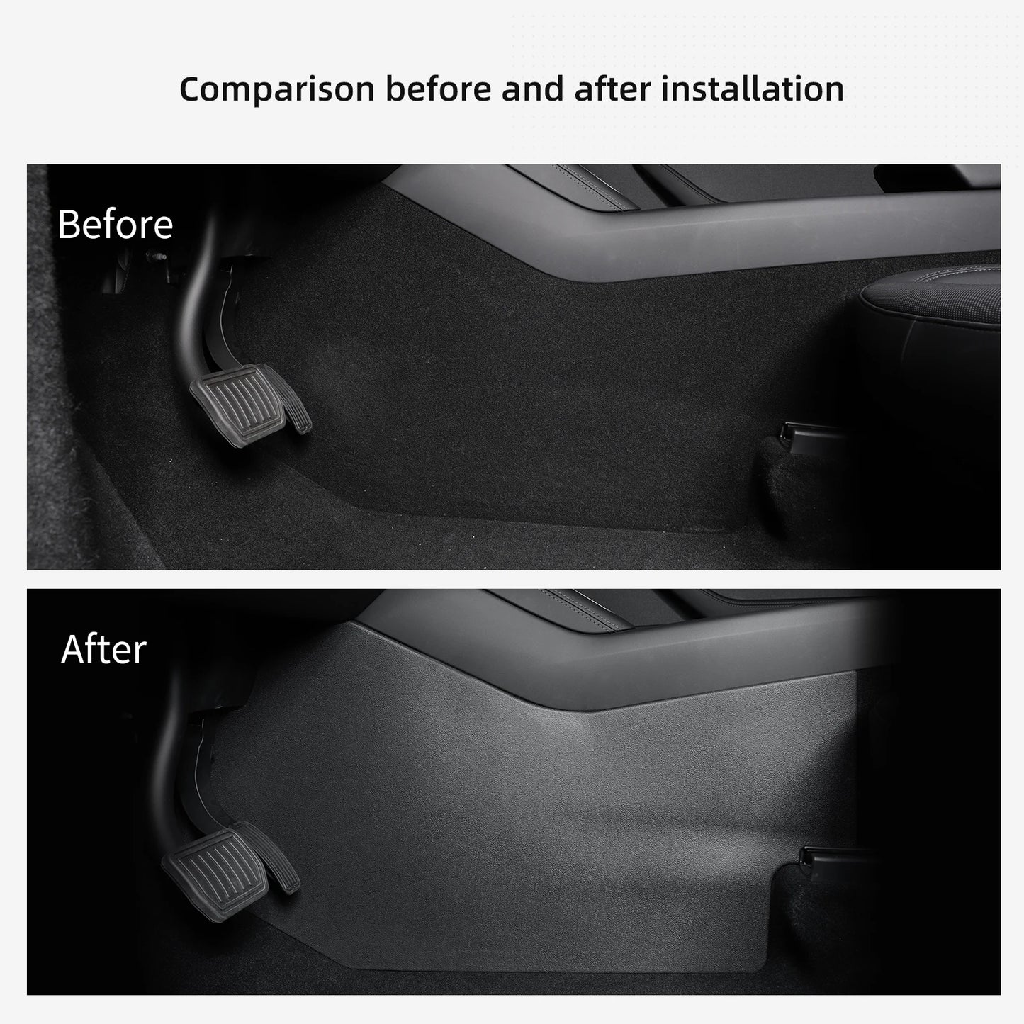 Tesla Model Y Center Console Kick Pad – Protective Anti-Scratch Mat