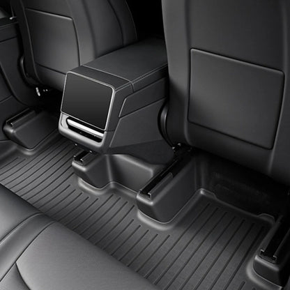 Tesla Model Y (2021–2025) Under Seat Corner Guard – TPE Slide Rail Protector Cover (Anti-Kick & Scratch-Resistant)