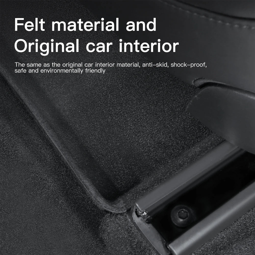 Tesla Model Y Under Seat Storage Box (2021–2024) – Driver & Passenger Side ABS Felt Organizer