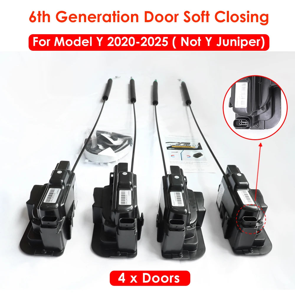2025 Tesla Model 3/Y/Highland/Juniper Soft Close Door Kit – 4-Door Electric Suction System