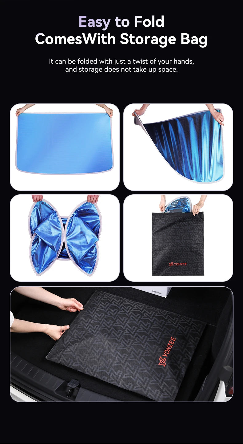 Tesla Model 3 & Y Highland 2021–2025 Magnetic Sunshade | Glass Roof & Sunroof Skylight Cover