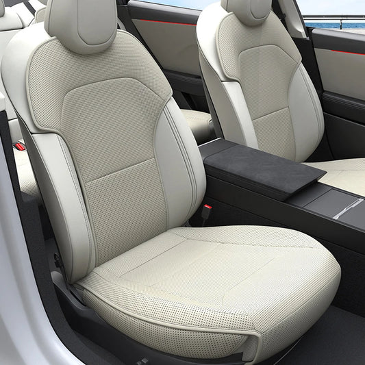 Tesla Model Y 2025 PU Seat Cushion – Breathable, Comfortable, Four Seasons Back Row Cover