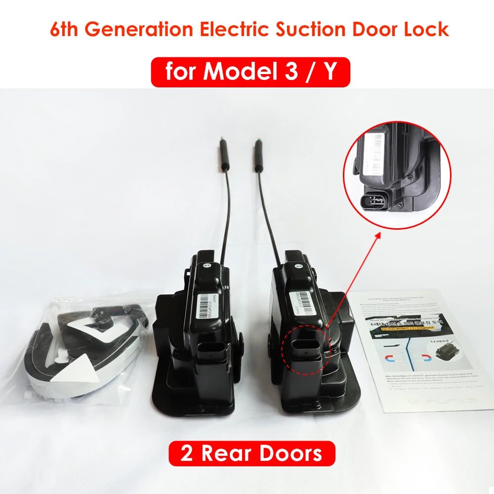 2025 Tesla Model 3/Y/Highland/Juniper Soft Close Door Kit – 4-Door Electric Suction System