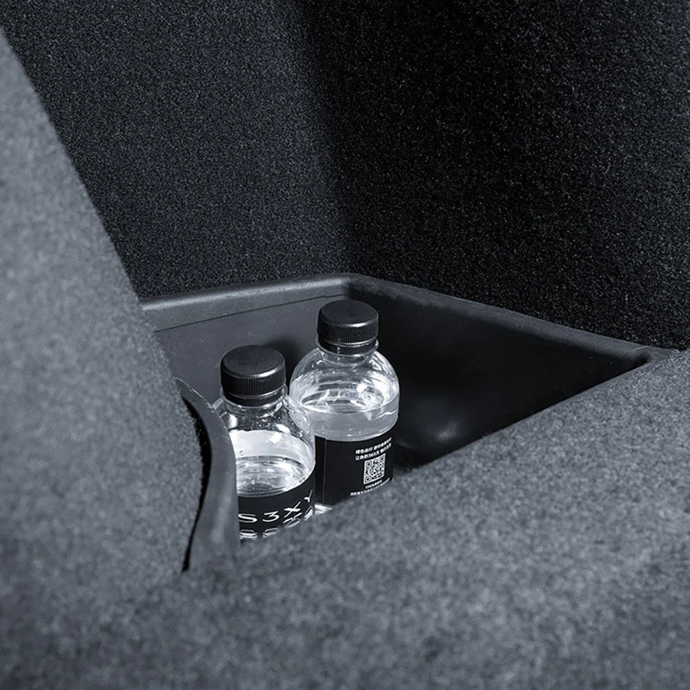 Tesla Model 3 Highland 2023–2024 Trunk Side Storage Box with Carpet Lids