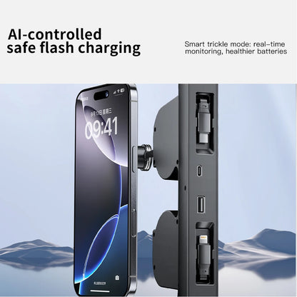 Tesla Model 3/Y Highland 2025 – 45W Fast Charging Console Expansion Dock with USB Hub