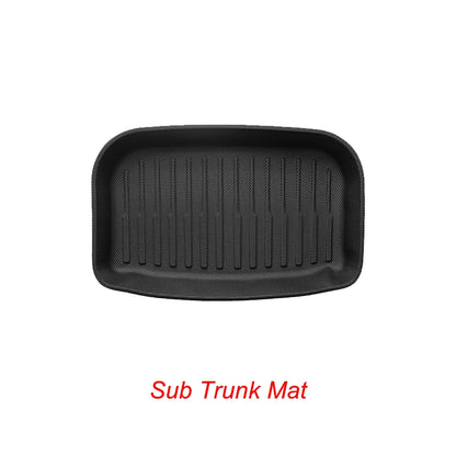 Trunk Mats for Tesla Model Y – All-Weather TPE Waterproof Non-Slip Cargo Liners (Front & Rear)
