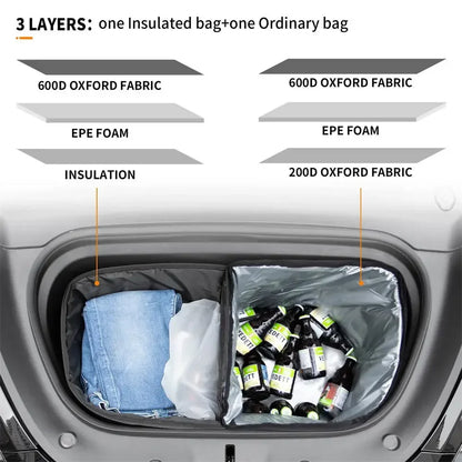 Tesla Model 3 Highland & Model Y Juniper Frunk Cooler Bag – Insulated Storage Organizer