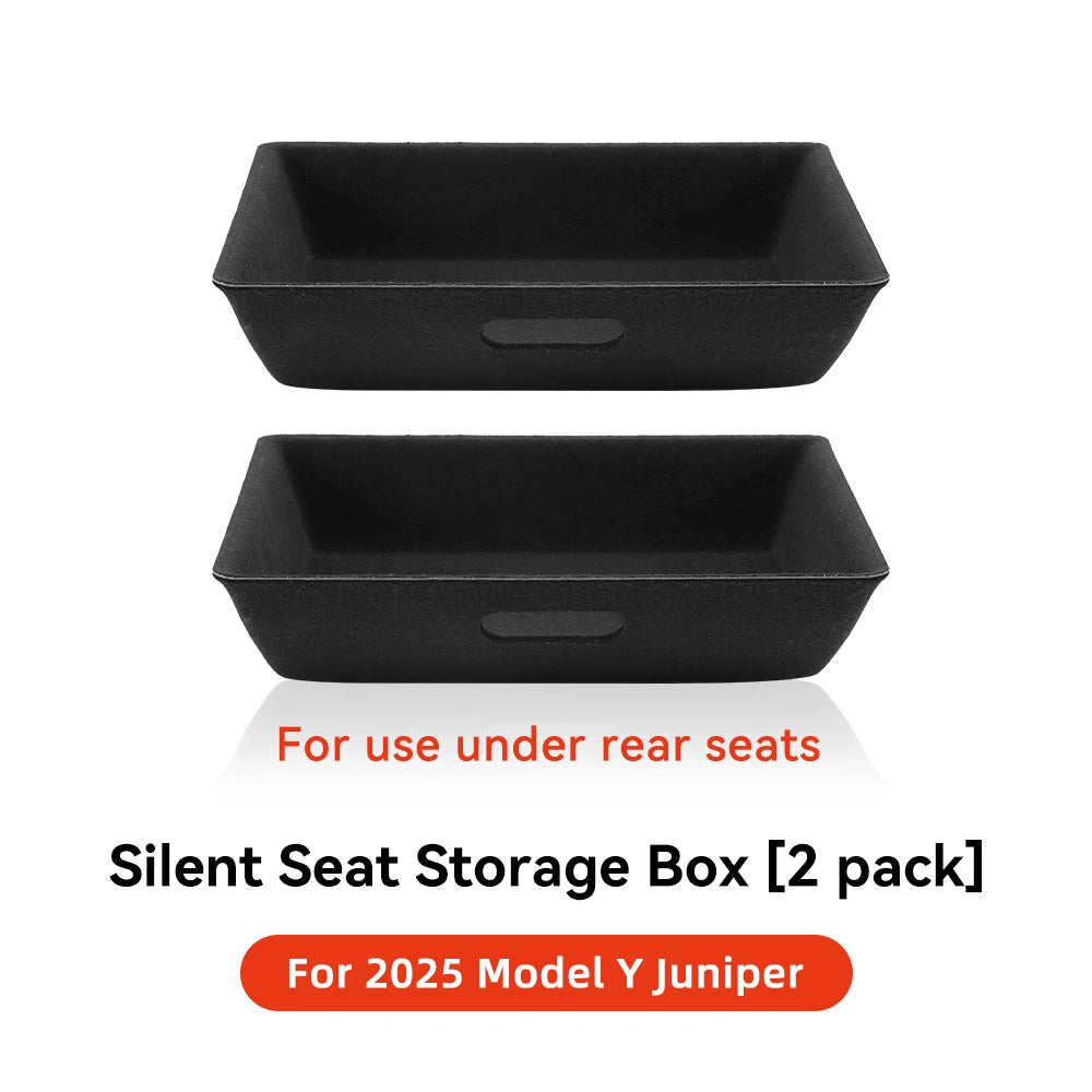 Tesla Model Y Under Seat Storage Box (2021–2024) – Driver & Passenger Side ABS Felt Organizer