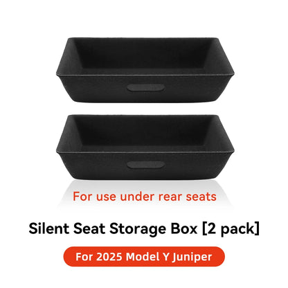 Tesla Model Y Under Seat Storage Box (2021–2024) – Driver & Passenger Side ABS Felt Organizer