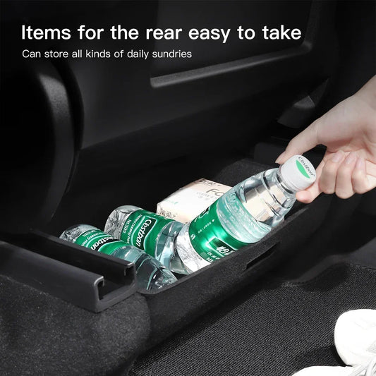 Tesla Model Y Under Seat Storage Box (2021–2024) – Driver & Passenger Side ABS Felt Organizer