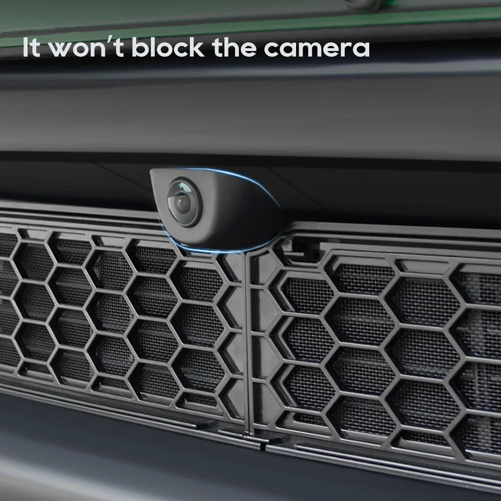 Tesla Model Y 2025 grille mesh cover does not block front camera