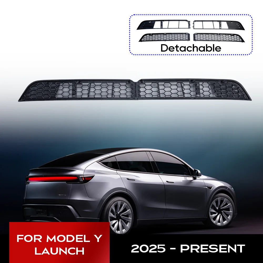 Tesla Model Y 2025 Juniper lower bumper grille mesh cover – dustproof and insect-proof protector