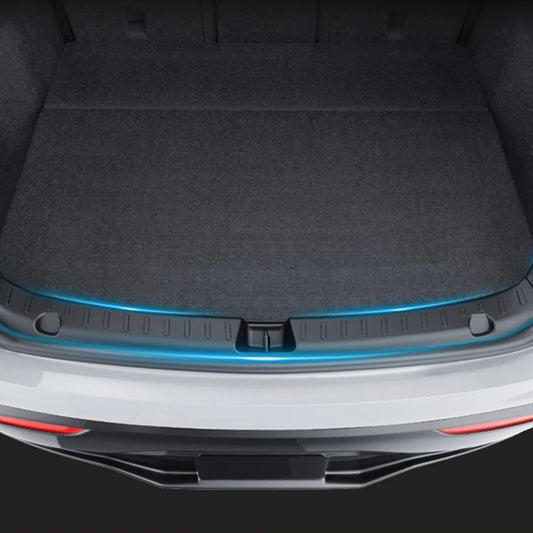 Tesla Model Y and Model 3 trunk sill guard cargo mat – TPE rear bumper protector, anti-scratch design