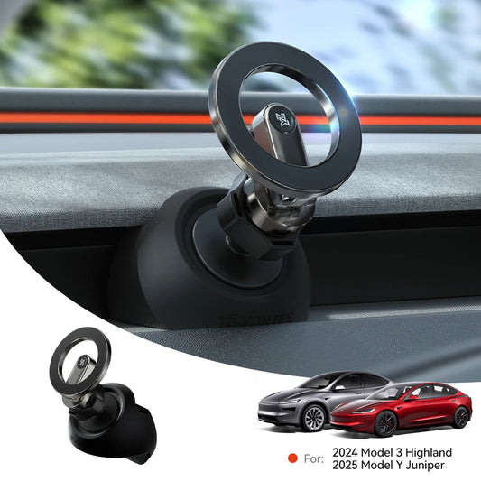 Magnetic car phone holder for Tesla Model 3 Highland 2024 and Model Y Juniper 2025