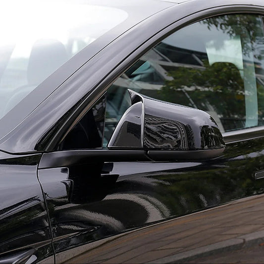 Tesla Model 3/Y Side Mirror Cover – Glossy Black ABS Shell Protector